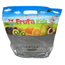 Hot Sale Kids Fruit bags Lovely Printing  Fruit Pouch Custom Printing Clear Plastic Packaging Bag